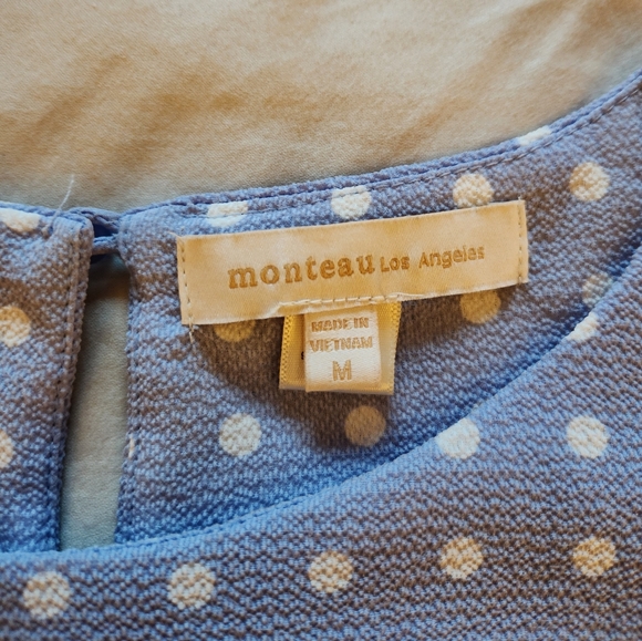 Sky Blue Polka Dot Blouse - Picture 2 of 3